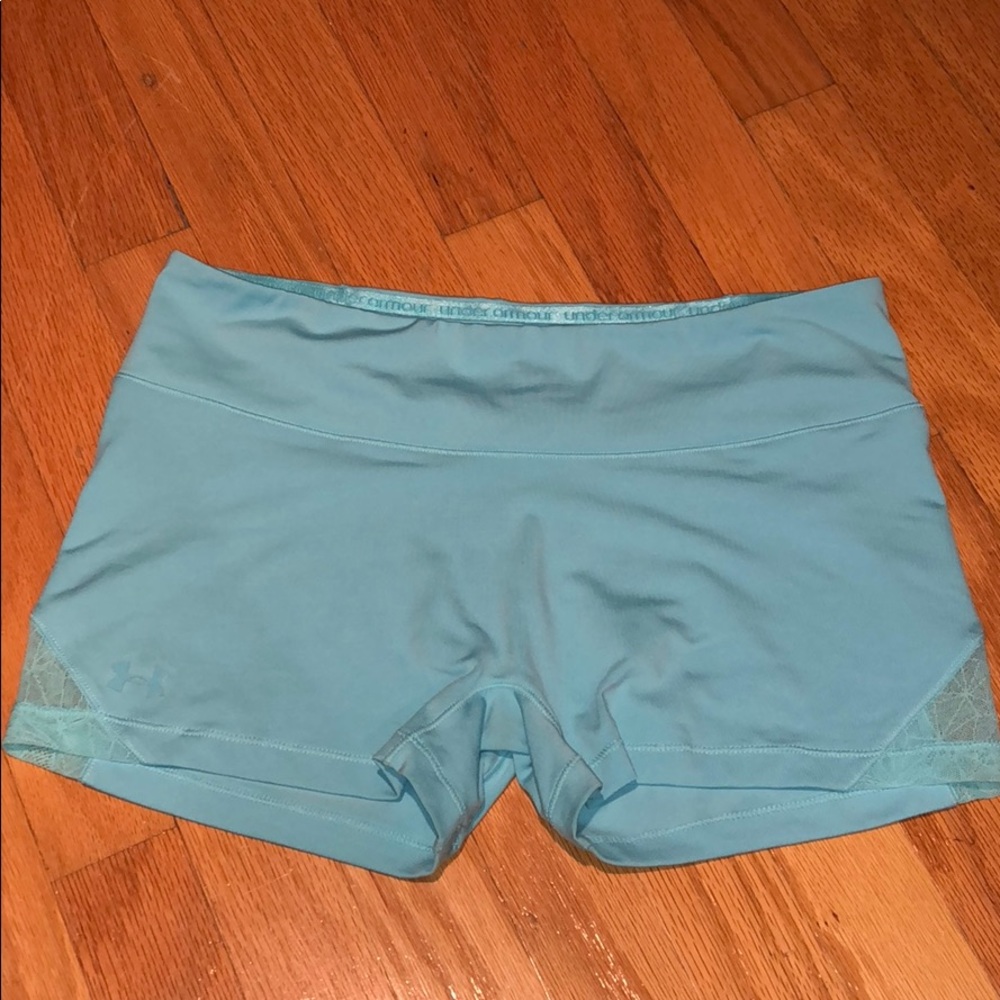 Baby blue UA shorts